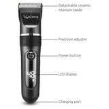 Lifelong Hair & Beard Trimmer LLPCM17 With 3hr Runtime,6 Combs (3mm - 12mm) & Digital Display (Grey)