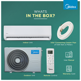 Midea Carrier Santis Max Deluxe 4 in 1 Convertible 2 Ton 3 Star Inverter Split AC with Auto Cleanser (Copper Condenser, MAI24SD3R36F0/MAI24SA3R36F0)