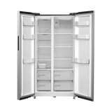 Midea 563 L Side By Side, Frost Free Refrigerator |Digital Display|Stabilizer Free Operation|Inverter compressor (MDRS710FGF46 Bru Steel)