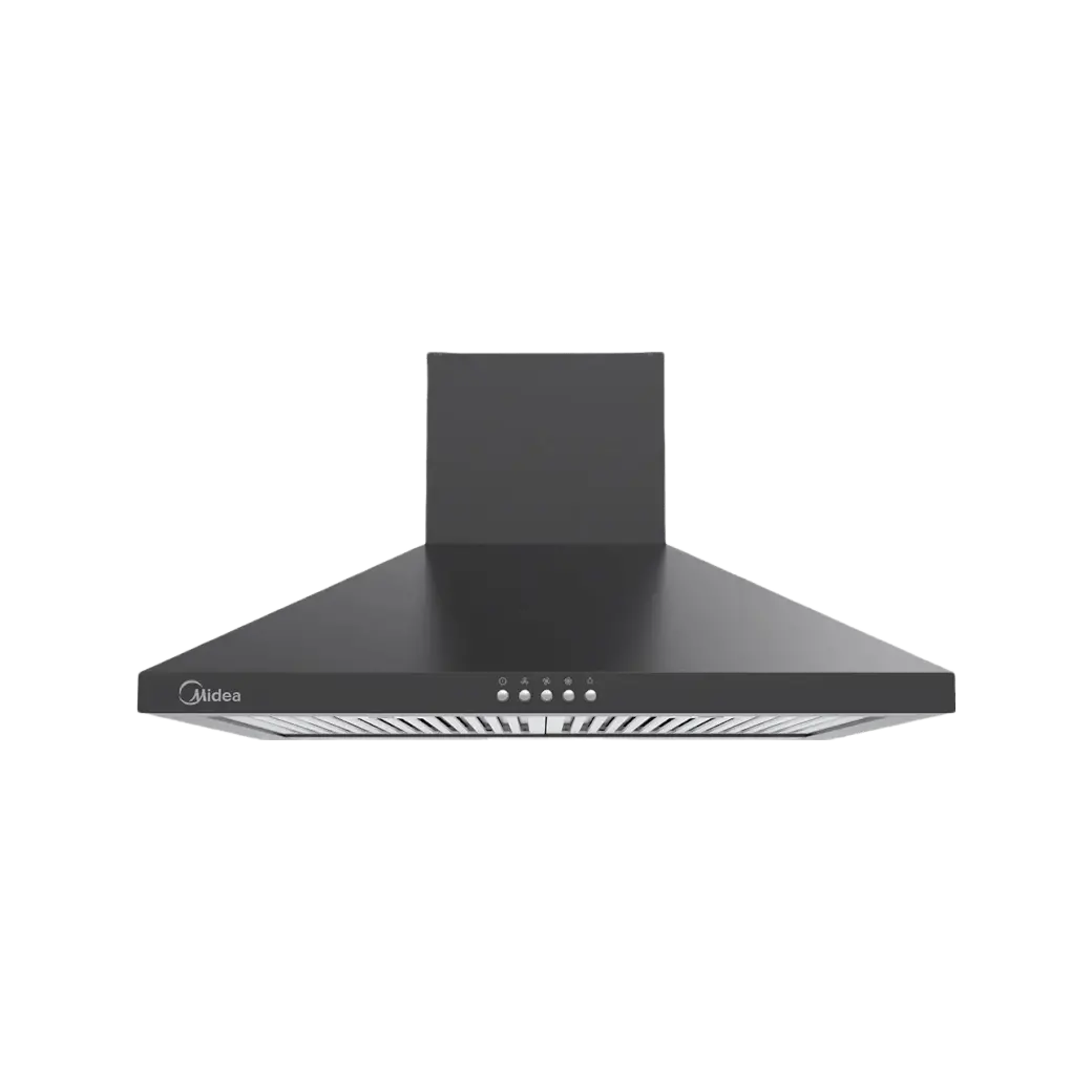 Midea Kitchen Chimney with 1025 m3/hr air suction, Pyramid, 60 CM, Intelli Auto Clean, MH60A17EM26BB-IN