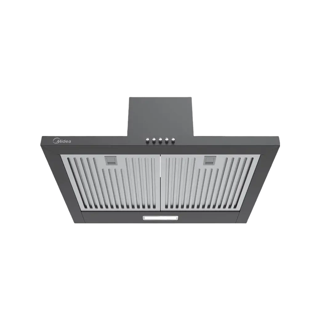 Midea Kitchen Chimney with 1025 m3/hr air suction, Pyramid, 60 CM, Intelli Auto Clean, MH60A17EM26BB-IN