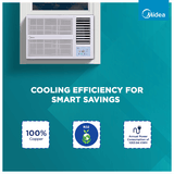 Midea Carrier 2026 Model 1.5 Ton MARVEL RYL 5 Star Window Inverter AC (MIW19MR5R36F0, White)