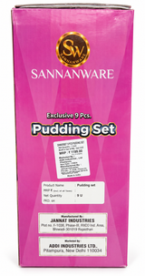 Sannanware Dine Smart Melamine Pudding Set (9 Pieces)