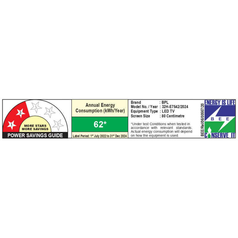 BPL 80 cm (32 inch) Hometheatre Onkyo QLED TV with Dolby Audio, 32HE7542/32HE5341