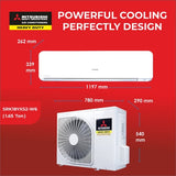 Mitsubishi 1.65 Ton 5 Star Inverter Split Air Conditioner, SRK18YXS2