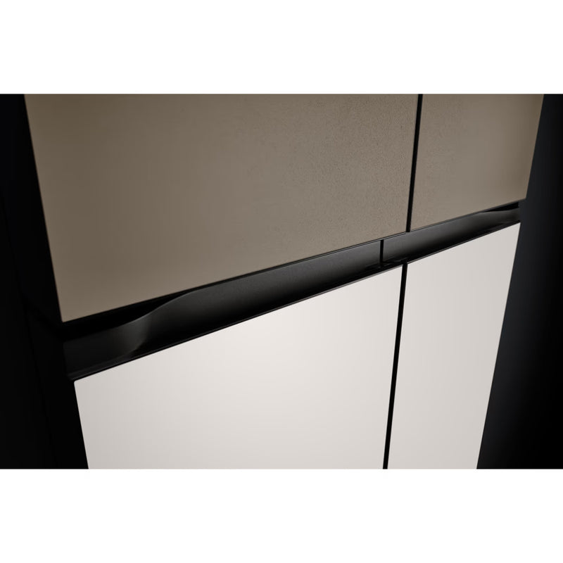 LG 614 litres Side By Side Refrigerator, Clay Brown & Beige, GR-B24FQGJB