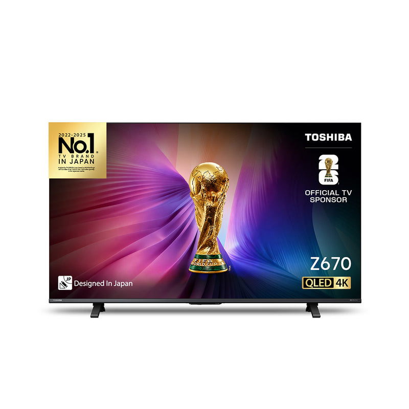 Toshiba 165 cm (65 inch) Ultra HD 4K Mini QLED TV, 65Z670SP, Black