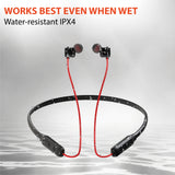 Reconnect Dank Wireless Earphone with IPX4 Water Resistant, Up to 16 Hours of playtime, Swift charging, Multi connect Function, Bluetooth v5.0 (Red)