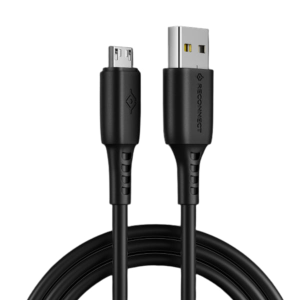 Reconnect USB A to C Braided Cable BLACK