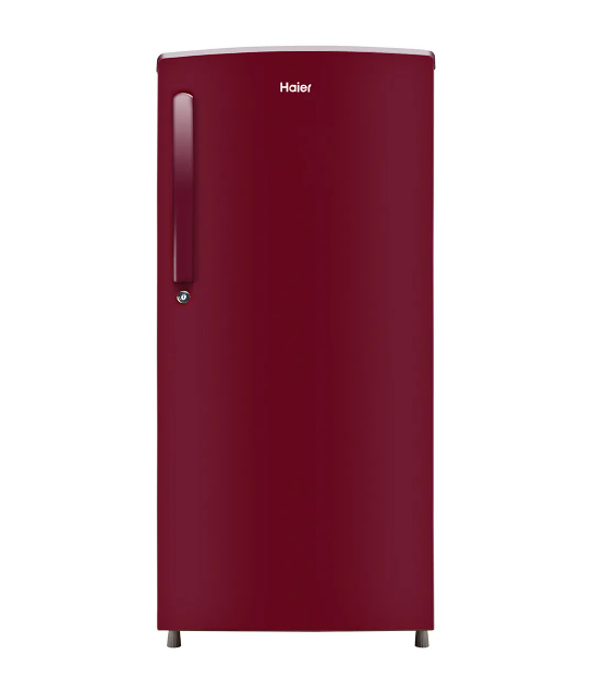 Haier-HRD-2061SBR 185 L,1 Star, Red Mono Finish Direct Cool Single Door Refrigerator