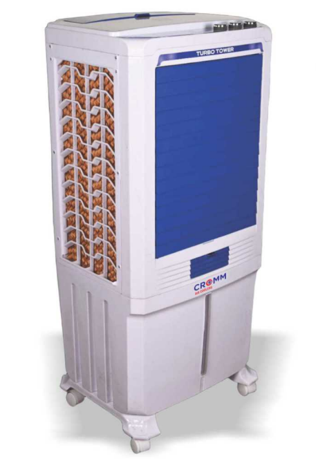 Cromm TURBO-16100LT 100L Tank Capacity Honey Comb Pads 40Ft Air Throw Turbo Fan Hexa Cool EvaporativeTechnology