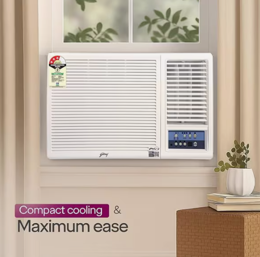 Godrej DSW 18UFS3R32 1.5 Ton 3 Star Window AC (2025 Model, Copper Condenser)