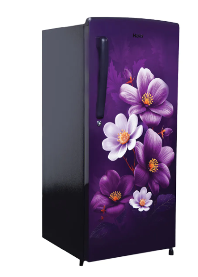Haier 185L 1 Star Purple Anemone Single Door Refrigerator ( Purple Anemone / HRD-2061SPAA-N)
