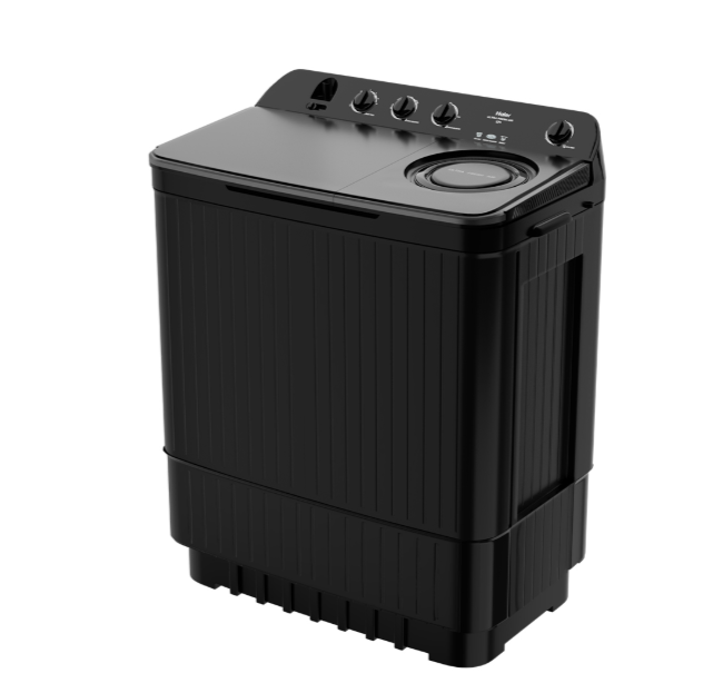 Haier 12 Kg Semi Automatic Top Load Washing Machine,HTW120-196BK ( Black )