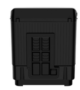 Haier 12 Kg Semi Automatic Top Load Washing Machine,HTW120-196BK ( Black )