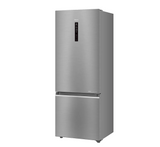 Haier 355 Litres Frost Free Bottom Mount Double Door Refrigerator | Triple Inverter | 1 Hour Icing | 2X Vegetable Box (HRB-4052BISA-P | Inox Steel)