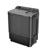 Haier 10 Kg Semi Automatic Top Load Washing Machine, HTW100-196BK ( Black )