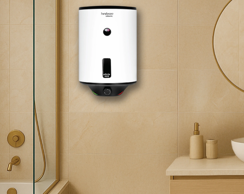 Hindware 15 L Storage Water Geyser (ELICIO NEO, Black White)