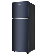 Haier 268 L Double Door Frost Free Top Mount Refrigerator 2 Star Graphite Black, HRF-3182IBGKA-P