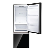 Haier 325L 2 Star Frost Free Bottom Mount Refrigerator|Premium Black Glass|Convertible 14-in-1|Jhukna Mat-Bottom Freezer|Digital Display|Triple Inverter|Twist Ice Maker (HRB-3752PKGA-P, Black Glass)