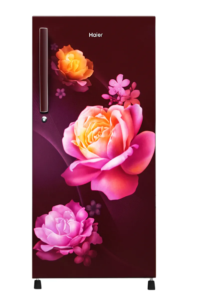 Haier 190L 1 Star Red Noisettes Finish Direct Cool Single Door Refrigerator