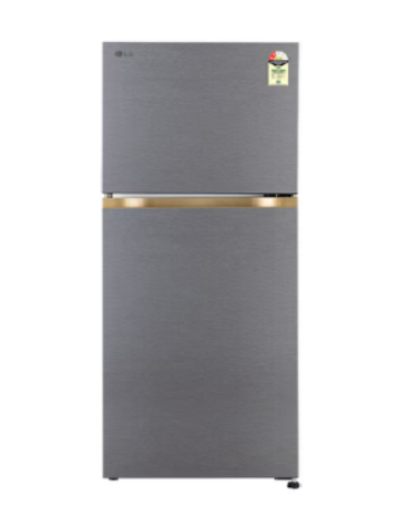 LG 225L Frost Free Refrigerator with Smart Inverter Compressor, Multi Air Flow, Smart Mode, Dazzle Steel, 2 Star GL-N252YDSY