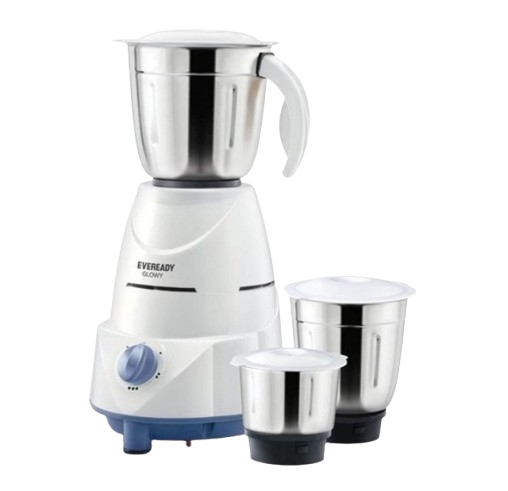 EVEREADY 750 W Mixer Grinder (MG1300 | 3 Jars | White)