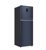 Haier Double Door Refrigerator 358 Litres Convertible 2 Star Inverter HRF-4082BLUSA-P Ultramarine Steel | Convertible 2 Star Inverter,Digital Display,1 Hour Icing Technology