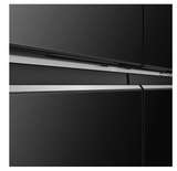 Haier Lumiere 520 Litres 3 Star Frost Free French Door Smart Wifi Enabled Refrigerator with Colorful Digital Display Panel (HRB-600KGU1, Black Glass)