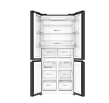 Haier Lumiere 520 Litres 3 Star Frost Free French Door Smart Wifi Enabled Refrigerator with Colorful Digital Display Panel (HRB-600KGU1, Black Glass)
