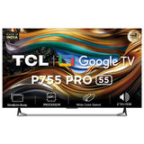 TCL 139.7 cm (55 inch) QLED Google TV, 55P755 PRO, Black