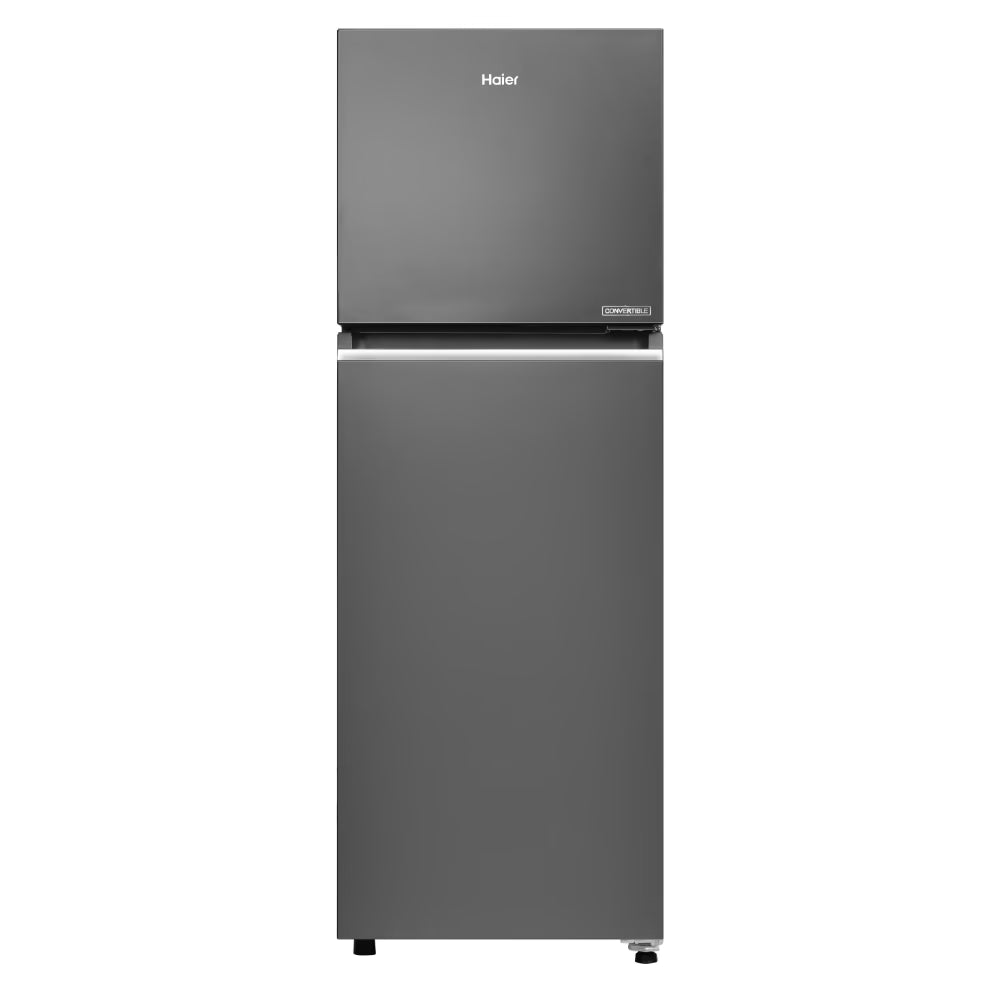 Haier 240 L, 2 Star, 5 In 1 Convertible, Frost Free Double Door Refrigerator (HRF-2902IBGB-P, GE Black)