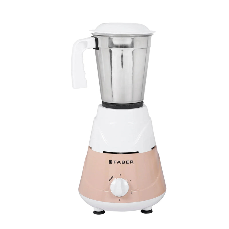 Faber Vita Power 500 W Mixer Grinder (VITA POWER 500W 2J PW,Beige and White)