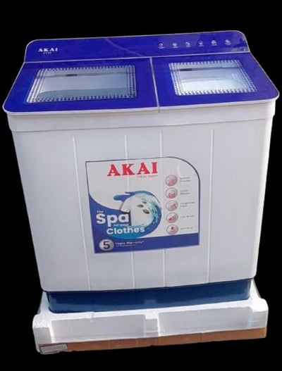 Akai 8.5KG Top Load Blue Semi-Automatic Washing Machines