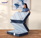 Livpure Smart Tri-Fold Mattress Flat| Foldable Bed | Guest Bed | Travel | Camping | Portable | Single | 72X36X4 Inches, LSH-MAT-TRI4-111