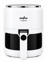 Kenstar Crispano 4.5L Digital Air Fryer,1400W Powerful Heating,Non-Stick Pan,White