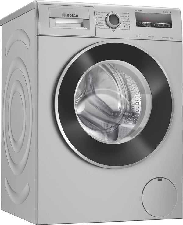 BOSCH 7.5 kg 1200RPM Fully Automatic Front Load Washing Machine with In-built Heater Silver  (WAJ2426VIN)