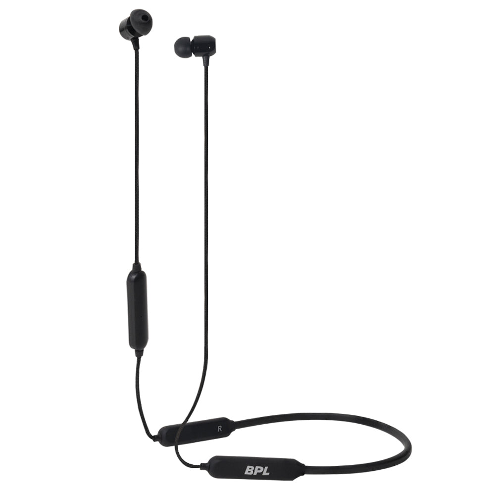 BPL Urban Beat MX 300 BWLNB301 Behind-the-Neck In-Ear Bluetooth Headphone with 38 hours Playtime, Black