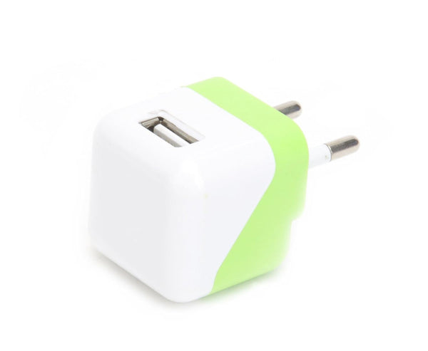 itek Single USB Wall Adapter - Green