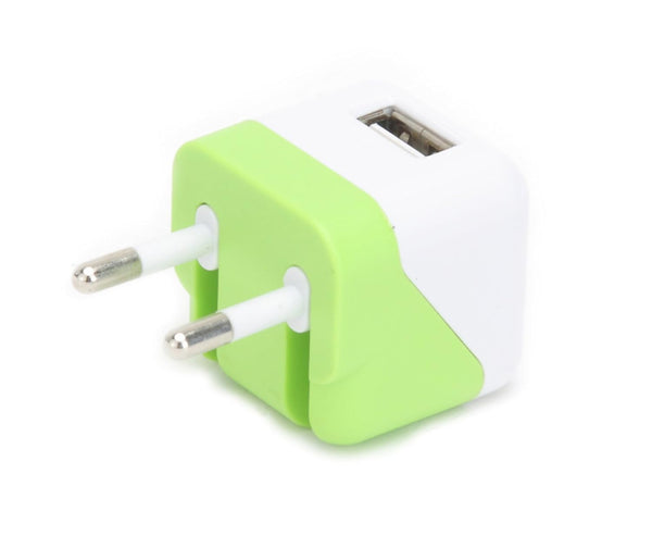 itek Single USB Wall Adapter - Green