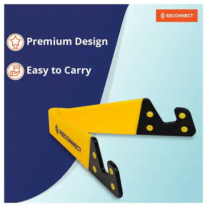 Reconnect V-Shaped Mobile Stand_Yellow