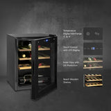 KAFF KWC 42 Litres 16 Bottles Wine Cooler Child Lock WC42BW Black