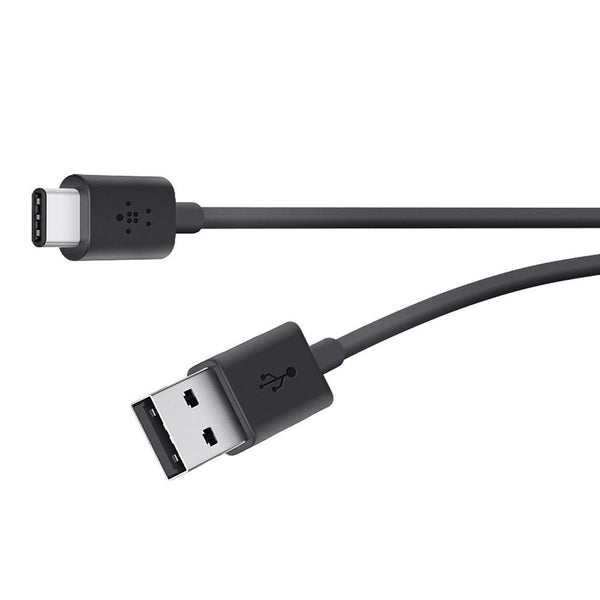 Belkin F2CU032BT06-Black 1.8 m High Speed USB 2.0 to Reversible USB Type C Charge Cable, Black