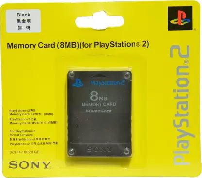 SONY 8MB Memory Card Magic Gate for PlayStation2 Gaming Accessory Kit  (Black, For PS2)