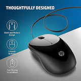 HP X1000 Wired USB Mouse with 3 Handy Buttons, Fast-Moving Scroll Wheel and Optical Sensor works on most Surfaces