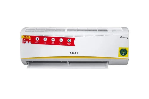 AKAI 1 Ton 3 Star Split Inverter AC - (AKSI-123GQA, Copper Condenser, White)