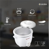 Candes Aroma Easy Cook Electric Rice Cooker with Steaming Feature