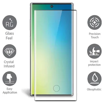 scratchgard 3D Tempered Glass Screen Protector for Samsung Galaxy Note 10 (Clear)