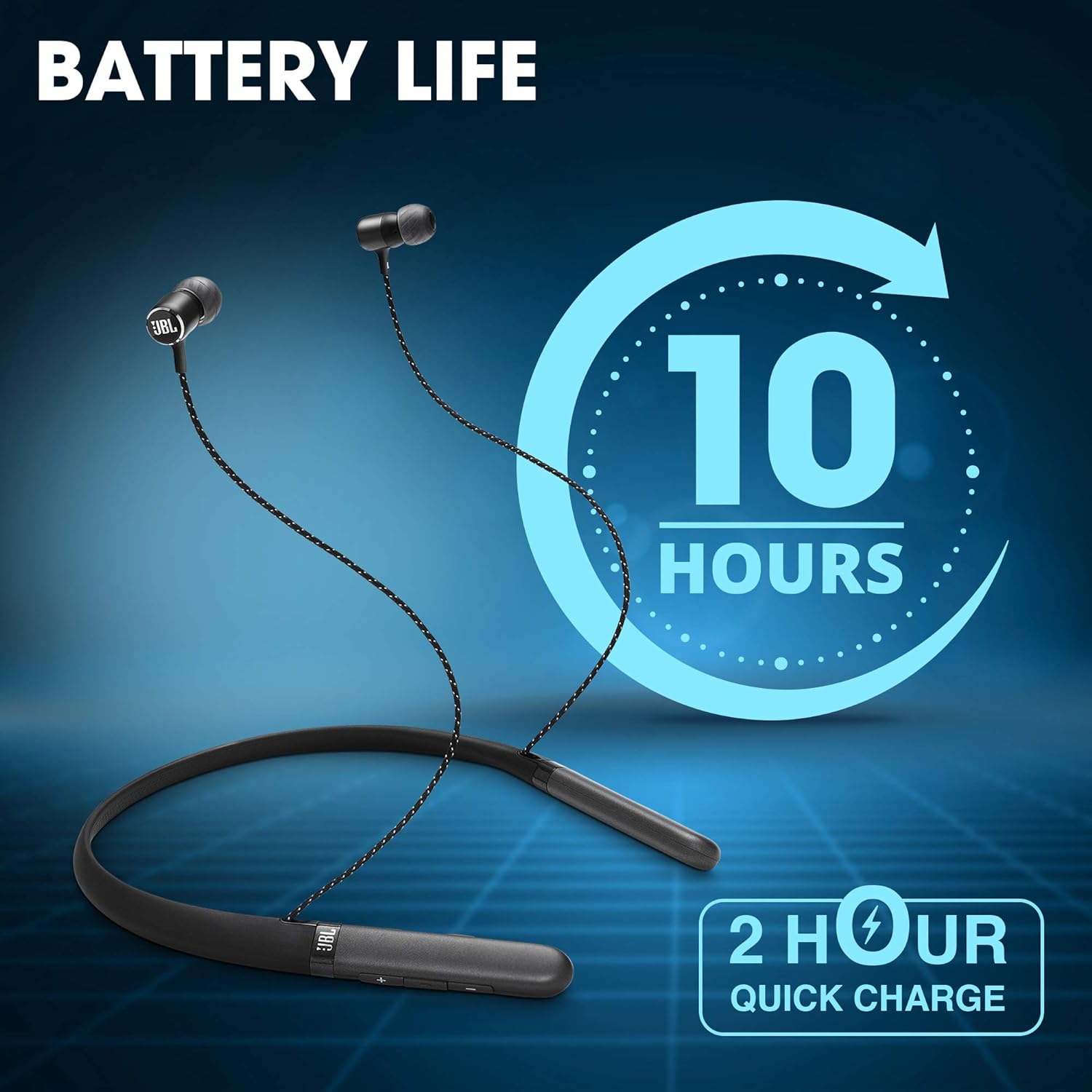 JBL LIVE200BT Bluetooth Wireless in Ear Earphones with Mic (Black)