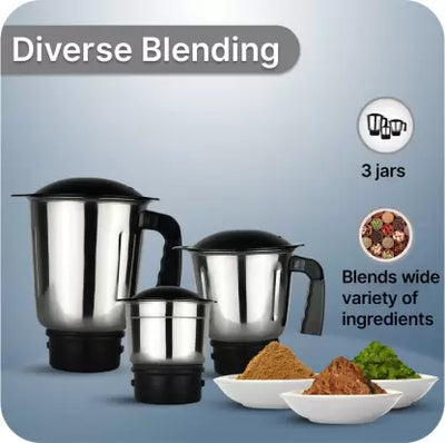 Buy Prestige Flash Atlas 500 W Mixer Grinder (3 Jars, White, Black